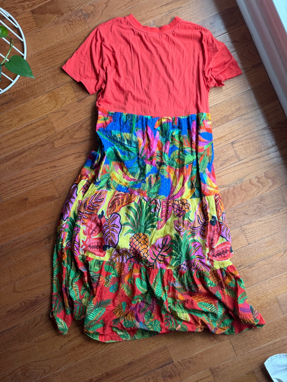 FARM Rio Multicolor Tropical Maxi Dress - Red Bodice - Picture 5 of 5